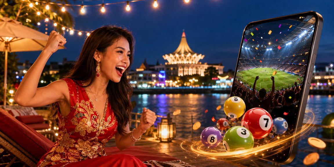 Pemain loteri dalam talian di Kuching menyemak nombor bertuah puss888